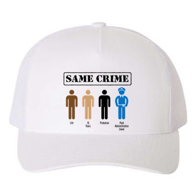 Same Crime Different Time Funny Satirical Yupoong Adult 5-Panel Trucker Hat