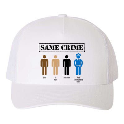 Same Crime Different Time Funny Satirical Yupoong Adult 5-Panel Trucker Hat