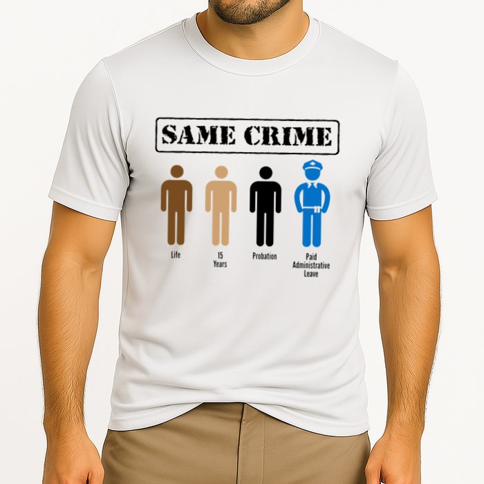 Same Crime Different Time Funny Satirical Performance Shirt