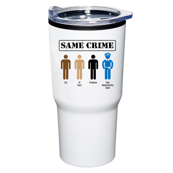 Same Crime Different Time Funny Satirical Tumbler
