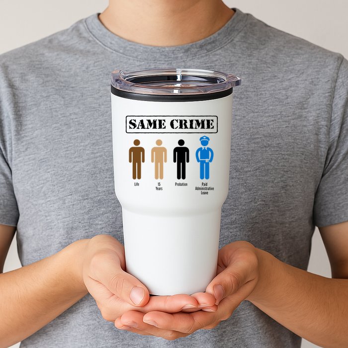 Same Crime Different Time Funny Satirical Tumbler