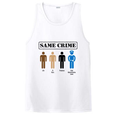 Same Crime Different Time Funny Satirical PosiCharge Competitor Tank