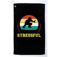 Softball Catcher Dad Funny Dad Of A Softball Catcher Father Meaningful Gift Golf Towel