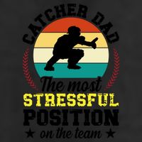 Softball Catcher Dad Funny Dad Of A Softball Catcher Father Meaningful Gift Golf Towel