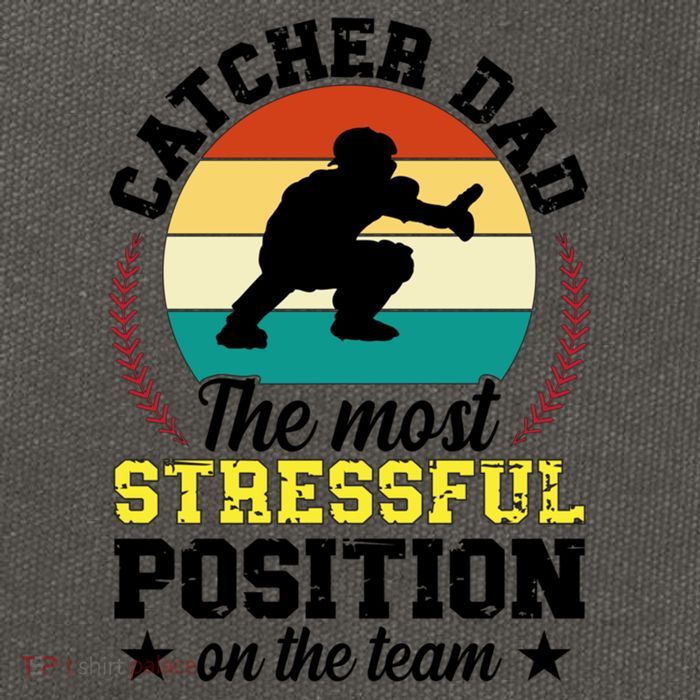 Softball Catcher Dad Funny Dad Of A Softball Catcher Father Meaningful Gift Cotton Canvas Backpack