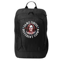 Same Circus Different Clown Funny Kamala Harris Clown City Backpack