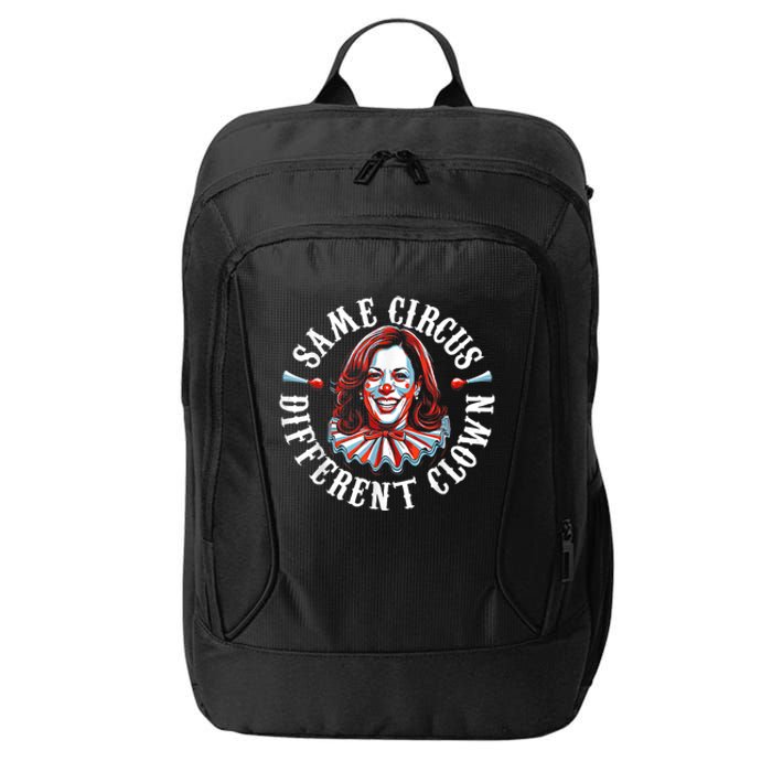 Same Circus Different Clown Funny Kamala Harris Clown City Backpack