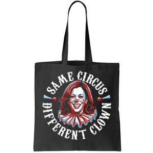 Same Circus Different Clown Funny Kamala Harris Clown Tote Bag