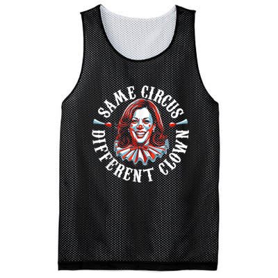 Same Circus Different Clown Funny Kamala Harris Clown Mesh Reversible Basketball Jersey Tank