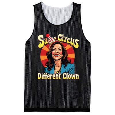 Same Circus Different Clown Kamala Harris Election Day 2024 Mesh Reversible Basketball Jersey Tank