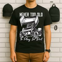 SPRINT CAR DIRT TRACK RACING Play In Dirt T-Shirt