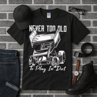 SPRINT CAR DIRT TRACK RACING Play In Dirt Tall T-Shirt