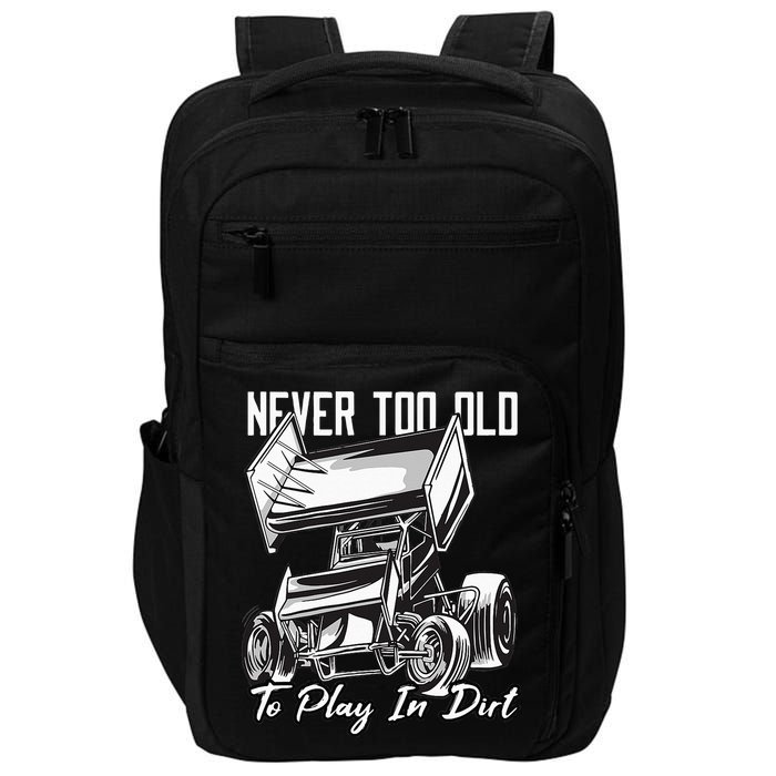 SPRINT CAR DIRT TRACK RACING Play In Dirt Impact Tech Backpack