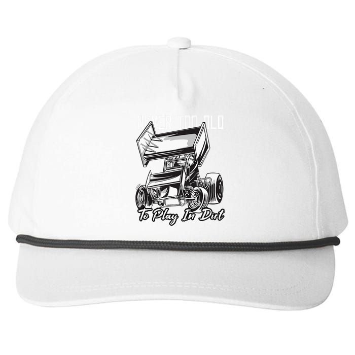 SPRINT CAR DIRT TRACK RACING Play In Dirt Snapback Five-Panel Rope Hat