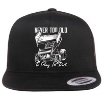 SPRINT CAR DIRT TRACK RACING Play In Dirt Flat Bill Trucker Hat