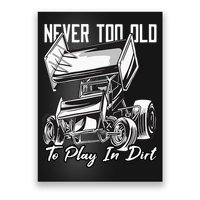 SPRINT CAR DIRT TRACK RACING Play In Dirt Poster