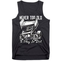 SPRINT CAR DIRT TRACK RACING Play In Dirt Tank Top