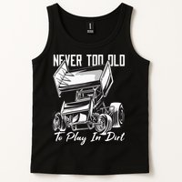 SPRINT CAR DIRT TRACK RACING Play In Dirt Tank Top