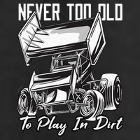 SPRINT CAR DIRT TRACK RACING Play In Dirt Golf Towel