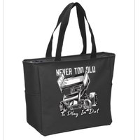 SPRINT CAR DIRT TRACK RACING Play In Dirt Zip Tote Bag