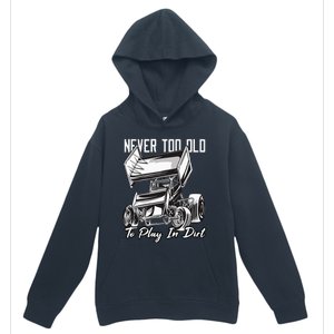 SPRINT CAR DIRT TRACK RACING Play In Dirt Urban Pullover Hoodie