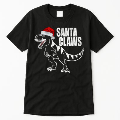 Santa Claws Dinosaur Christmas Tall T-Shirt
