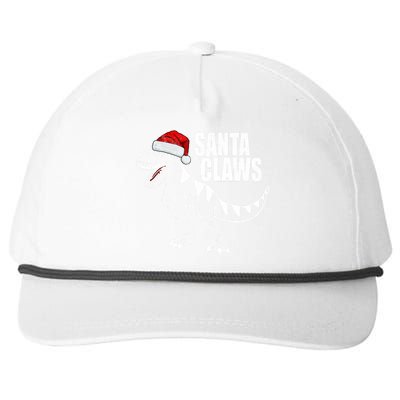 Santa Claws Dinosaur Christmas Snapback Five-Panel Rope Hat