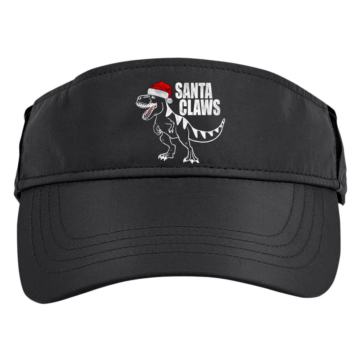 Santa Claws Dinosaur Christmas Adult Drive Performance Visor