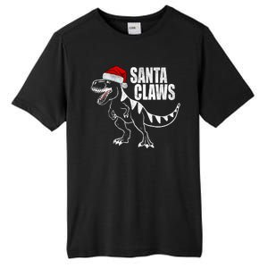 Santa Claws Dinosaur Christmas Tall Fusion ChromaSoft Performance T-Shirt