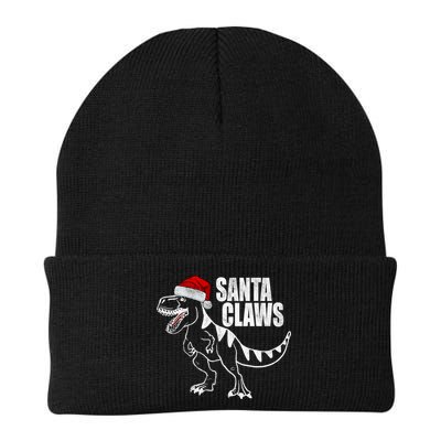 Santa Claws Dinosaur Christmas Beanie