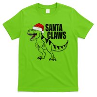 Santa Claws Dinosaur Christmas T-Shirt