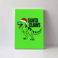 Santa Claws Dinosaur Christmas Canvas