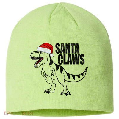Santa Claws Dinosaur Christmas Sustainable Beanie