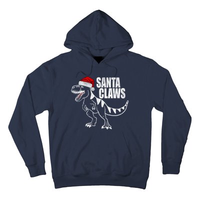 Santa Claws Dinosaur Christmas Hoodie