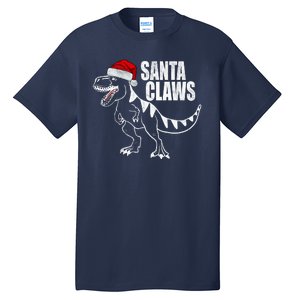 Santa Claws Dinosaur Christmas Tall T-Shirt