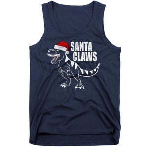 Santa Claws Dinosaur Christmas Tank Top