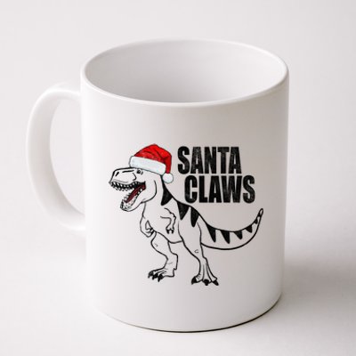 Santa Claws Dinosaur Christmas Coffee Mug