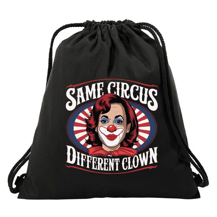Same Circus Different Clown Kamala Harris Funny Drawstring Bag