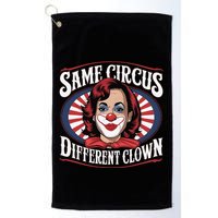 Same Circus Different Clown Kamala Harris Funny Golf Towel
