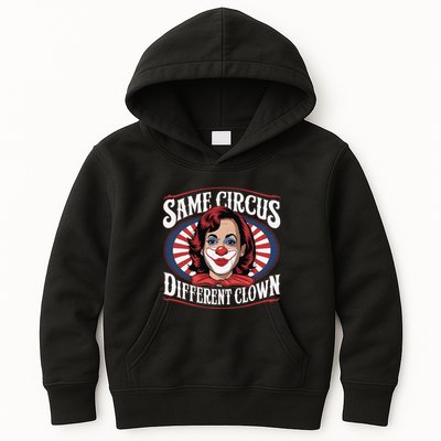 Same Circus Different Clown Kamala Harris Funny Kids Hoodie