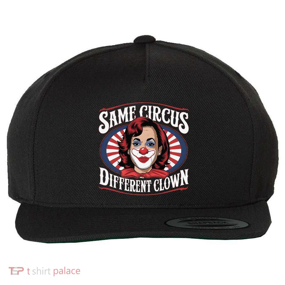 Same Circus Different Clown Kamala Harris Funny Wool Snapback Cap
