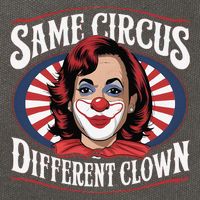 Same Circus Different Clown Kamala Harris Funny Cotton Canvas Backpack