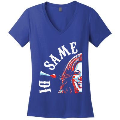 Same Circus Different Clowremn Kamala Harris Women's V-Neck T-Shirt