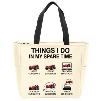 Slingshot Car Drivers 3 Wheeled Car Funny Sling Shot Dad Zip Tote Bag