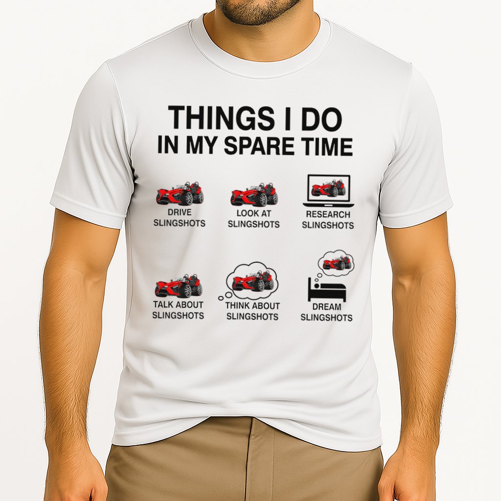 Slingshot Car Drivers 3 Wheeled Car Funny Sling Shot Dad Cooling Performance Crew T-Shirt