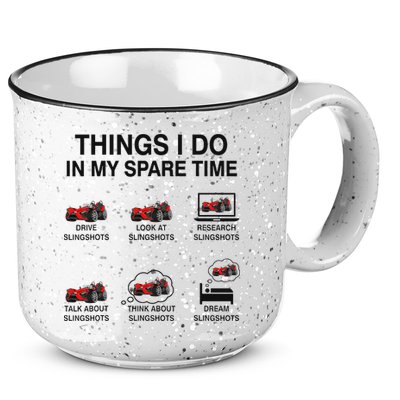 Slingshot Car Drivers 3 Wheeled Car Funny Sling Shot Dad 15oz Campfire Ceramic Mug