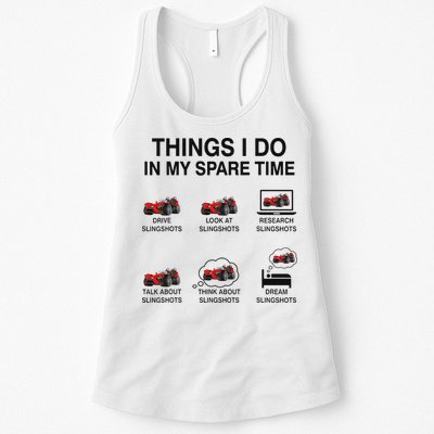 Slingshot Car Drivers 3 Wheeled Car Funny Sling Shot Dad Womens Tank Top