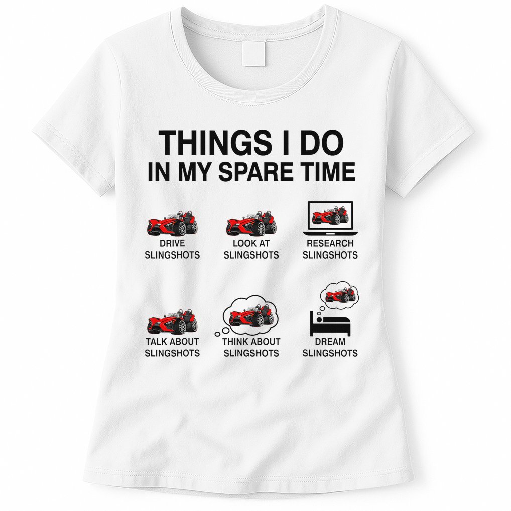 Slingshot Car Drivers 3 Wheeled Car Funny Sling Shot Dad Womens T-Shirt