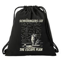 SchröDingerS Cat Escape Plan Science Drawstring Bag