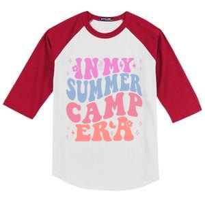 Summer Camp Era Retro Summer Fun And Making Memories Gift Kids Colorblock Raglan Jersey